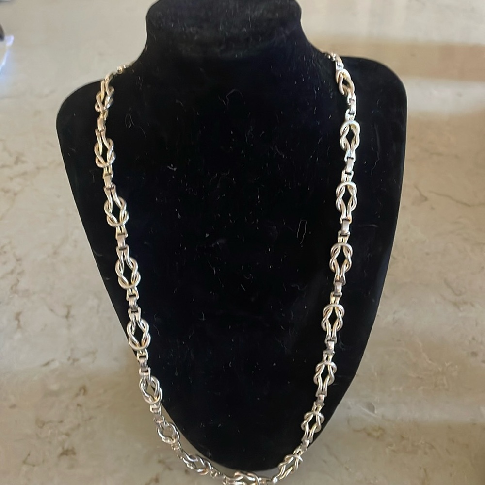 Vintage silver knot chain